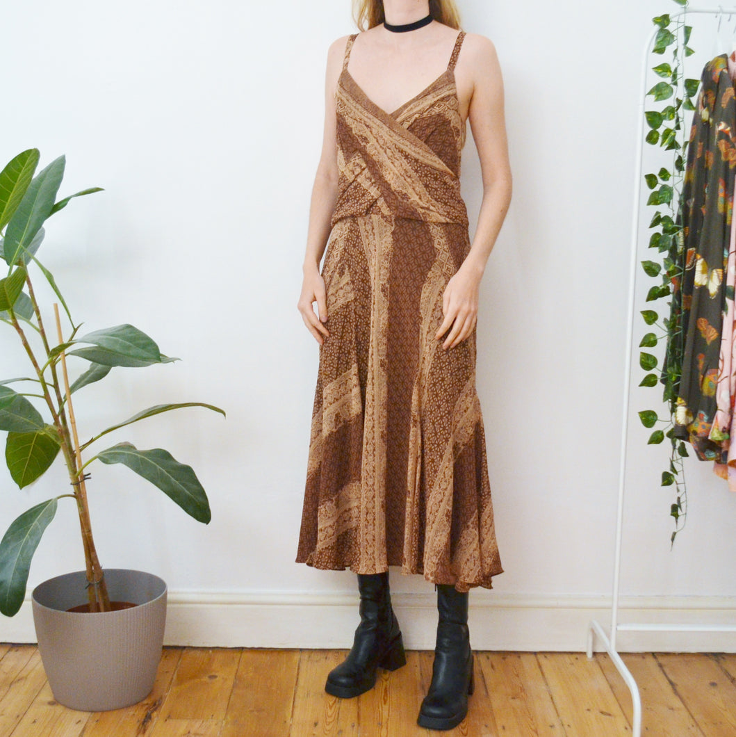 Brown dress uk 12