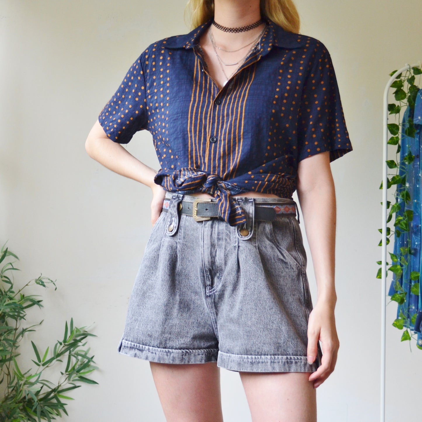 Navy shirt S