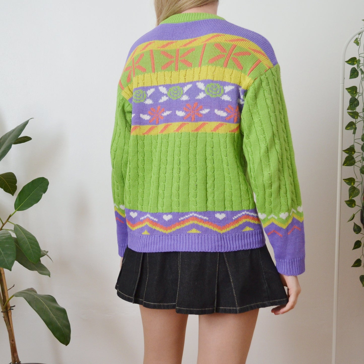 Vintage Colourful Jumper M