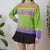 Vintage Colourful Jumper M