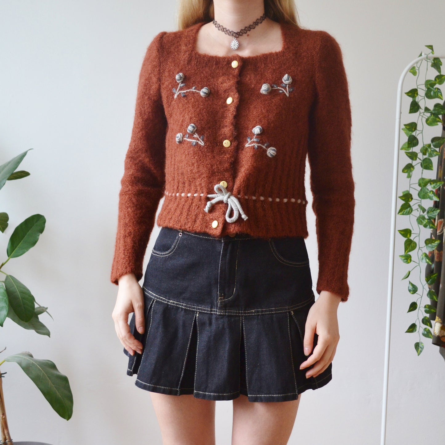 Vintage Rust Cardigan M