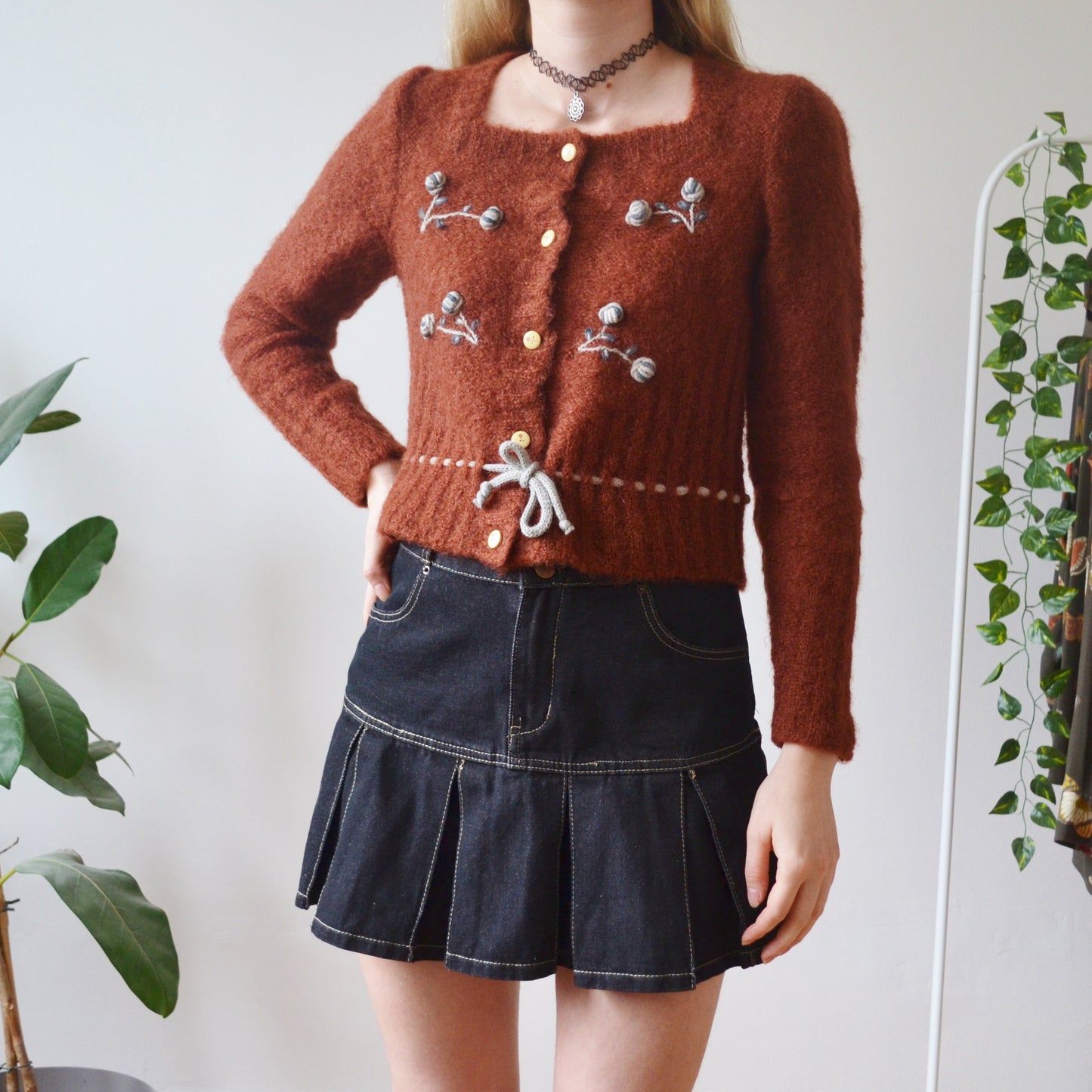 Vintage Rust Cardigan M