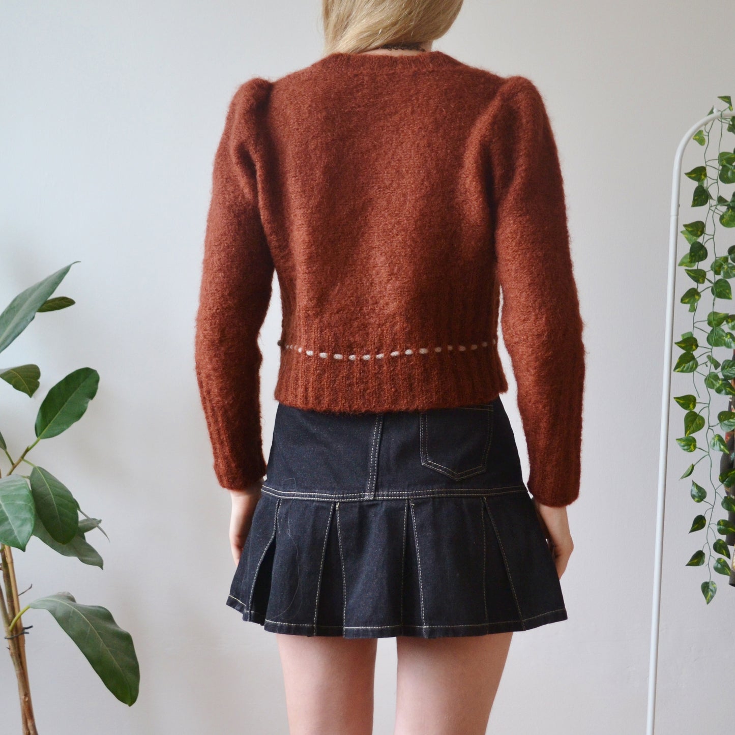 Vintage Rust Cardigan M