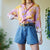 Mid wash denim shorts uk 10