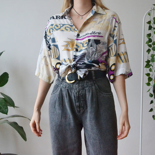 Vintage Abstract Shirt M