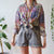 Vintage Patchwork Shirt L