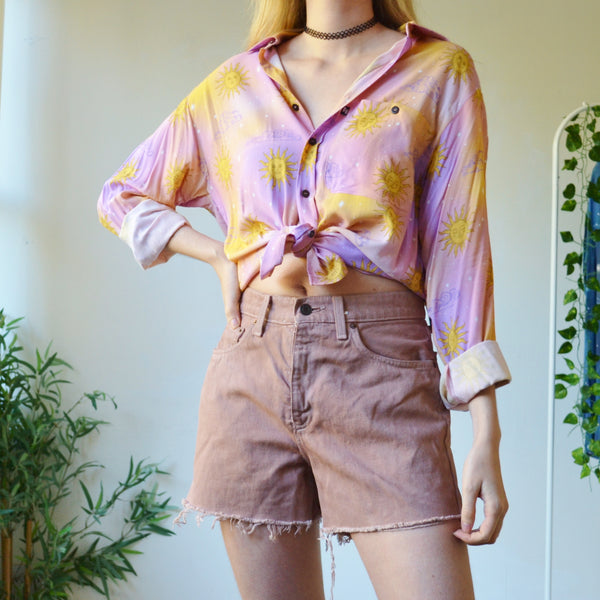 Fawn Levis denim shorts uk 8
