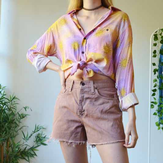Fawn Levis denim shorts uk 8