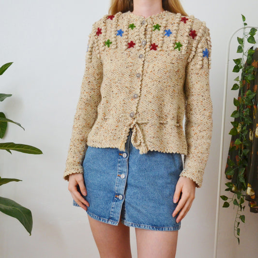 Floral cardigan M