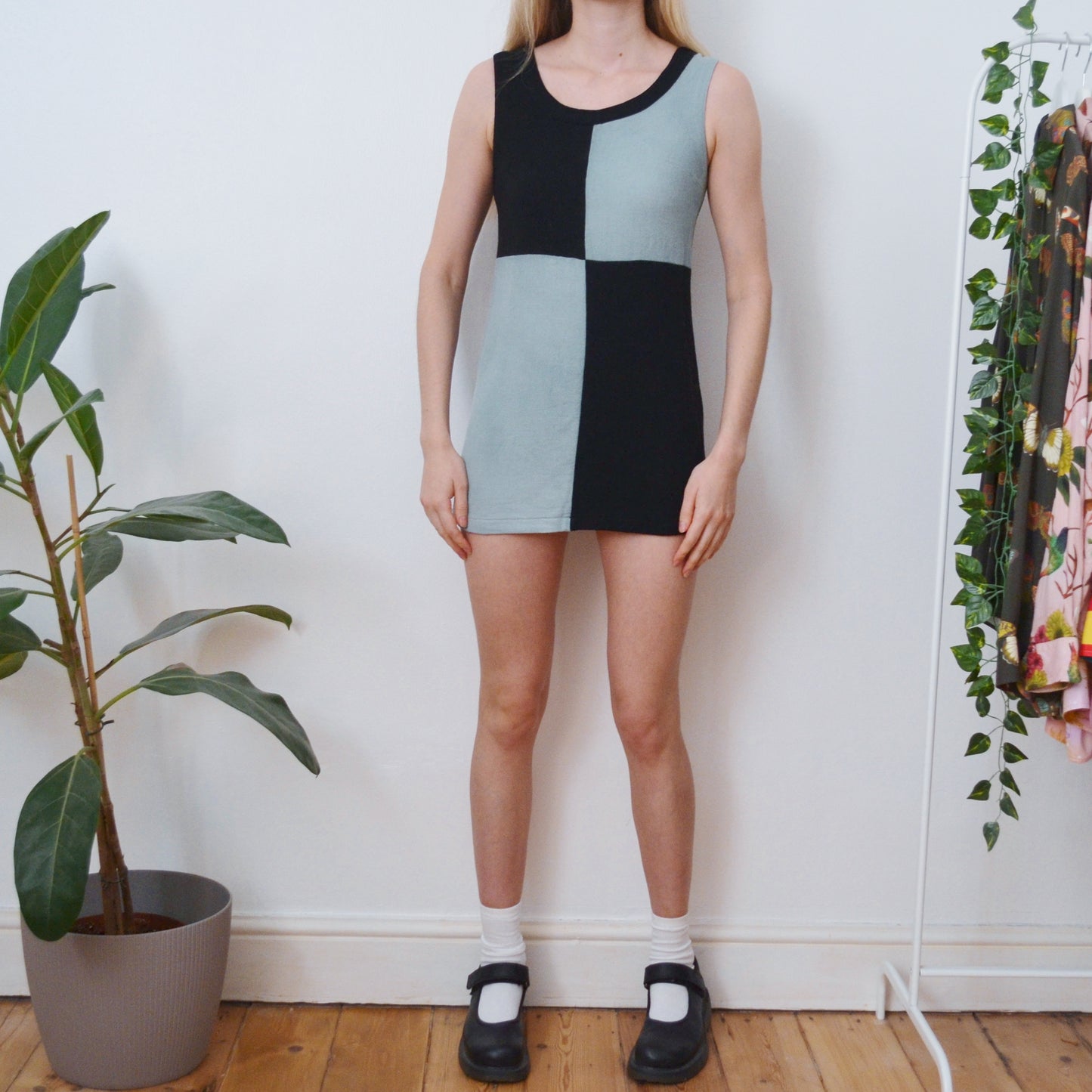 Contrast dress XS