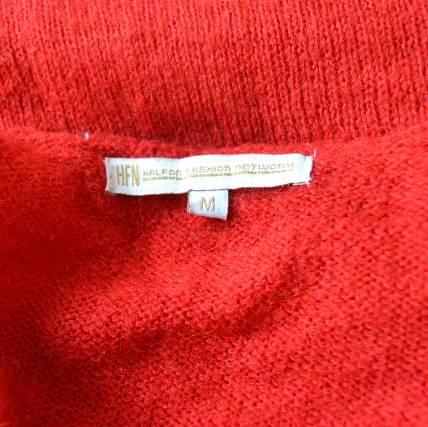 Vintage Red Cardigan Top M
