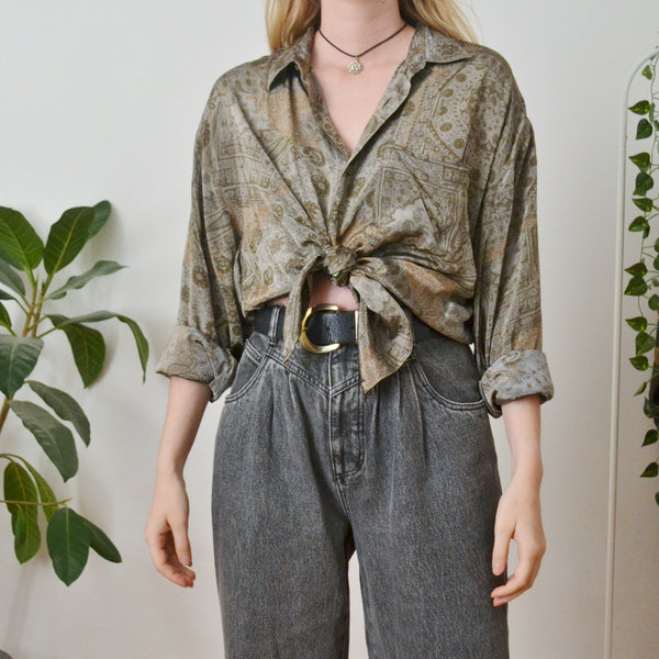 Vintage Ornate Shirt XL