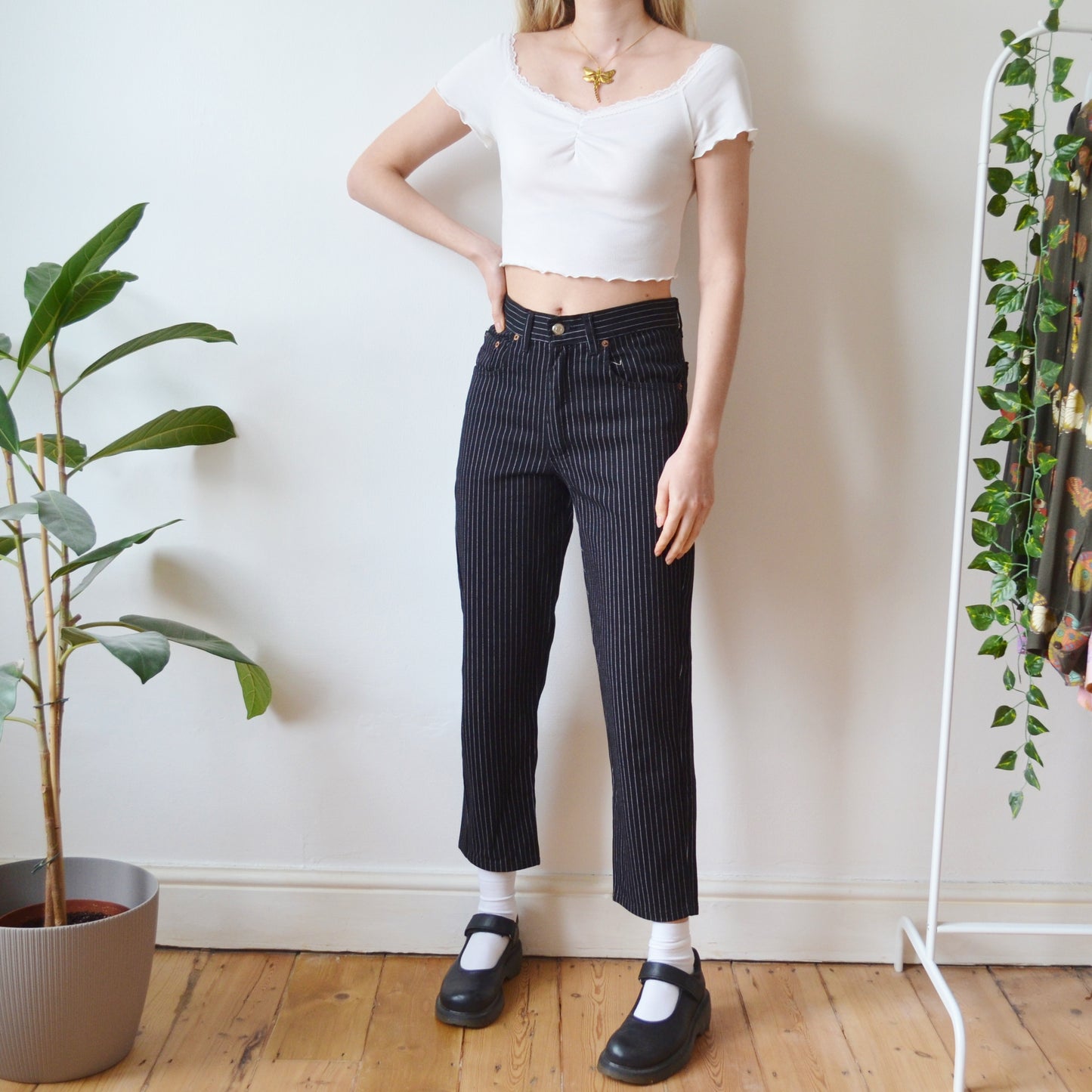 Pinstripe jeans 29W