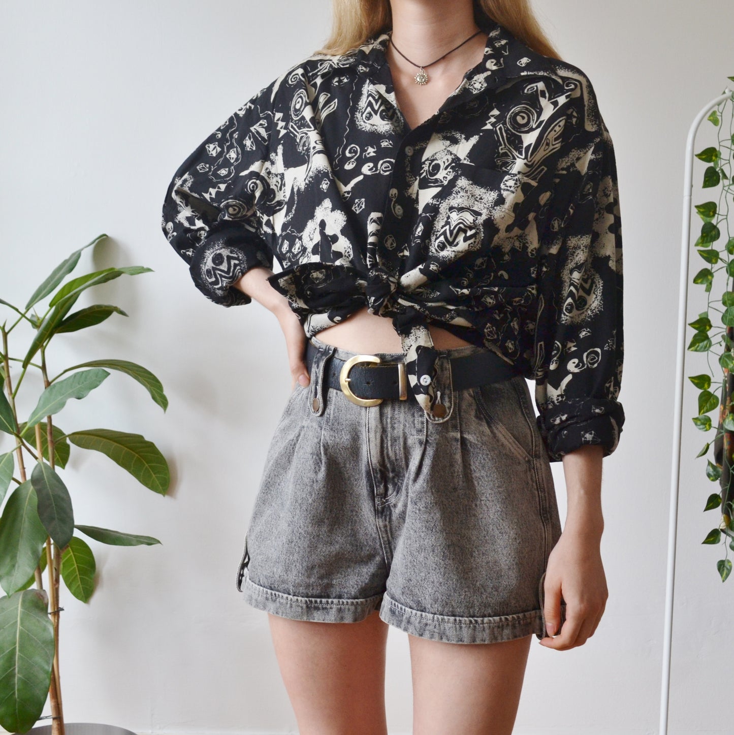 Vintage Monochrome Shirt XL