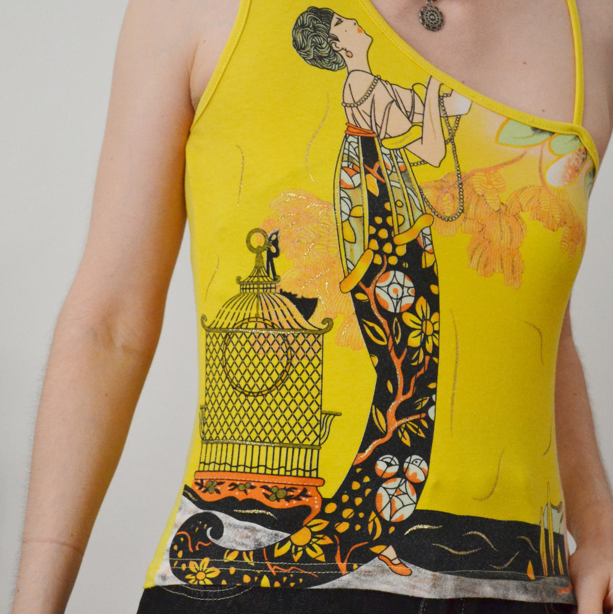 Vintage Art Deco Top S