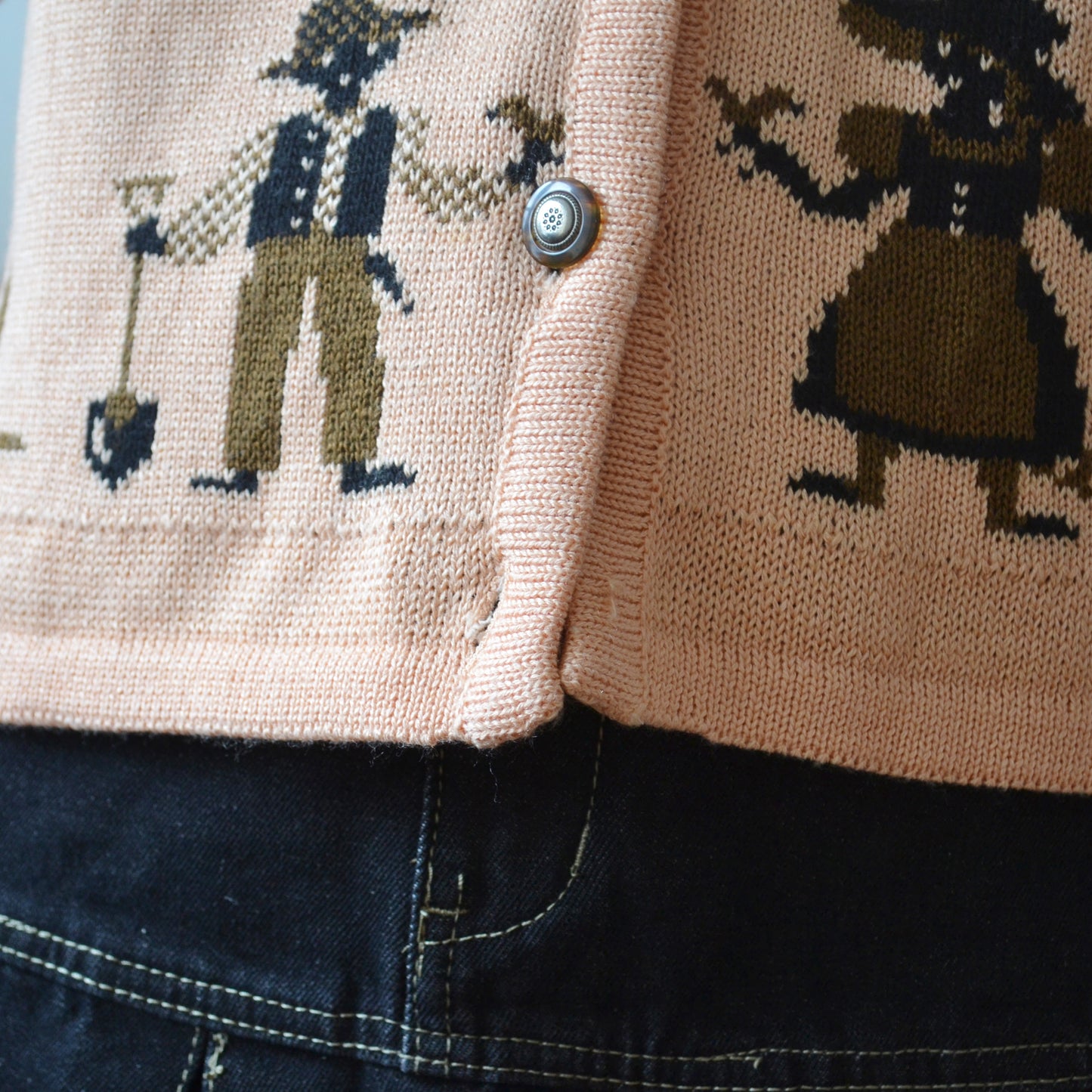 Vintage Cat Cardigan M