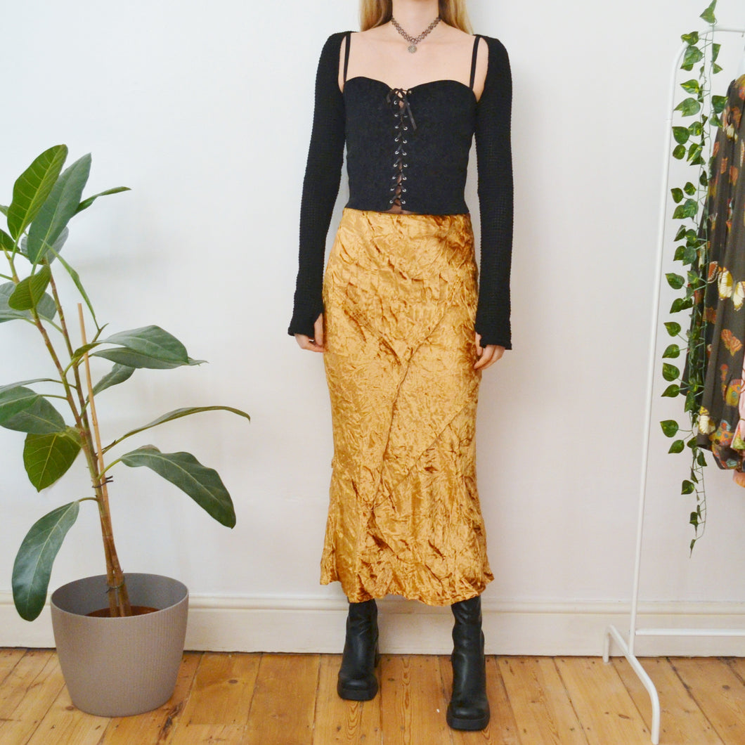 Velvet skirt S
