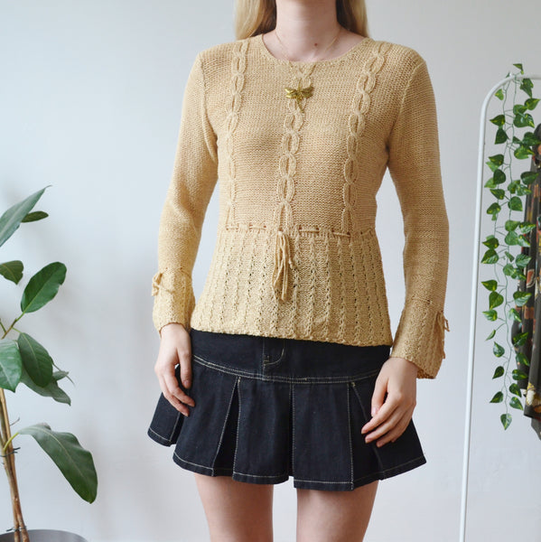 Vintage Beige Jumper M