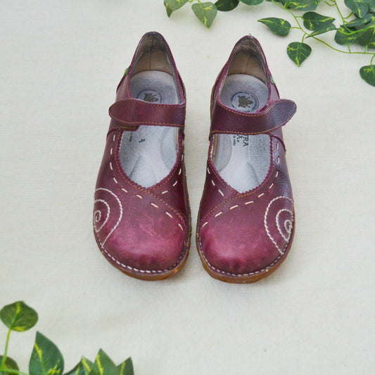 Purple swirl shoes uk 6