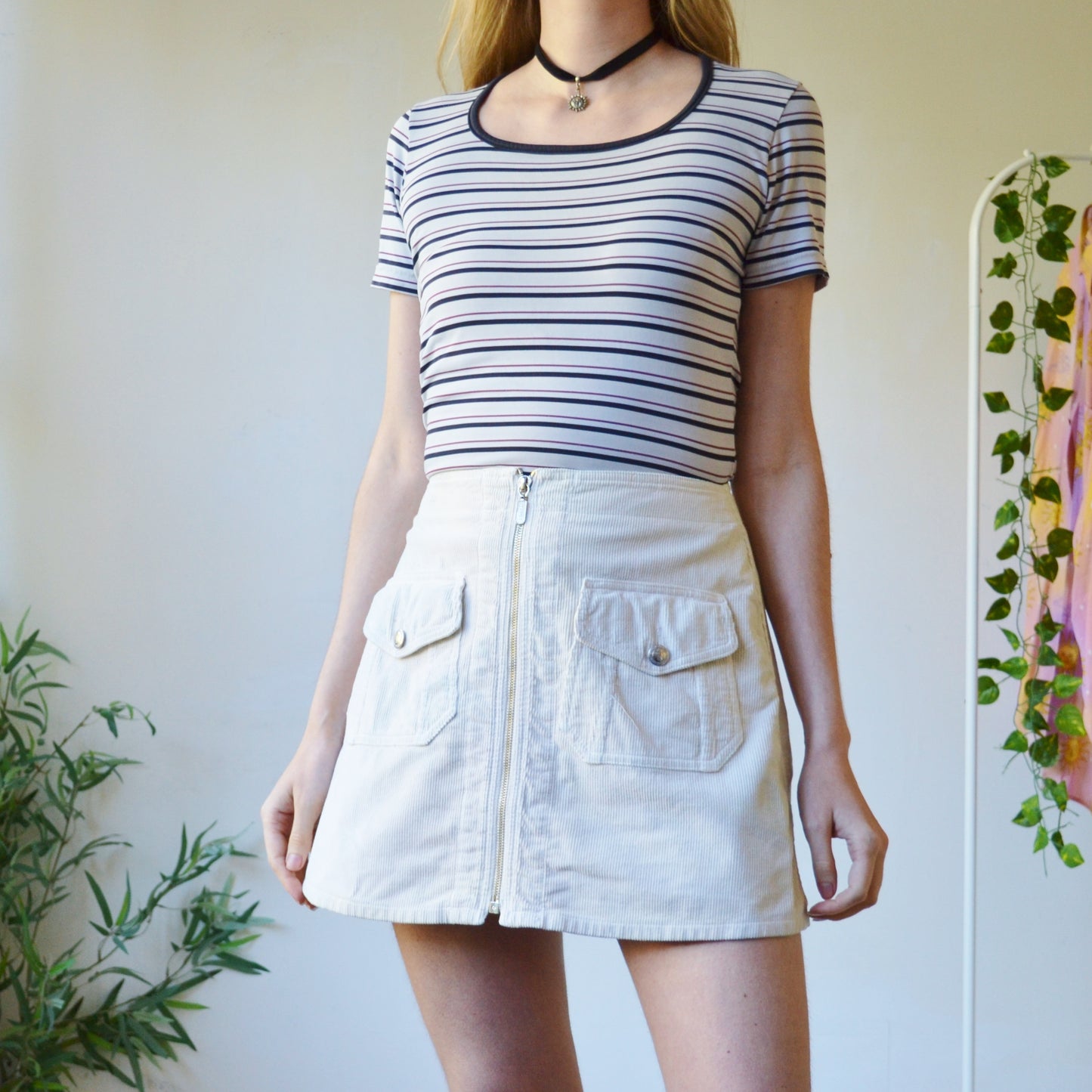 Cord skirt uk 8