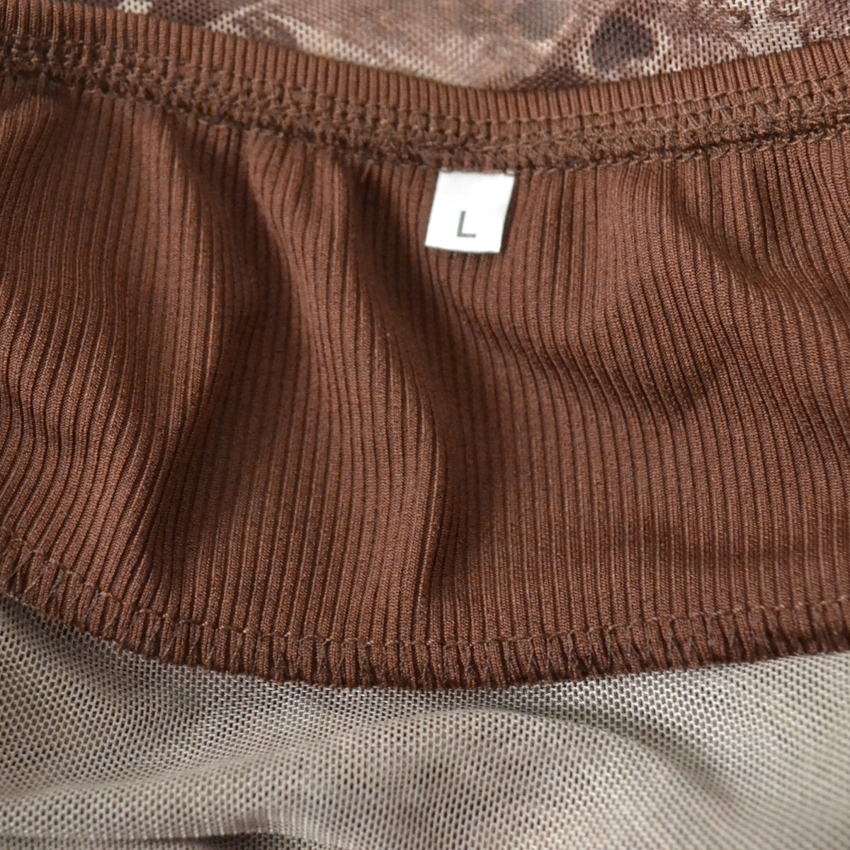 Vintage Brown Halter Neck Top L