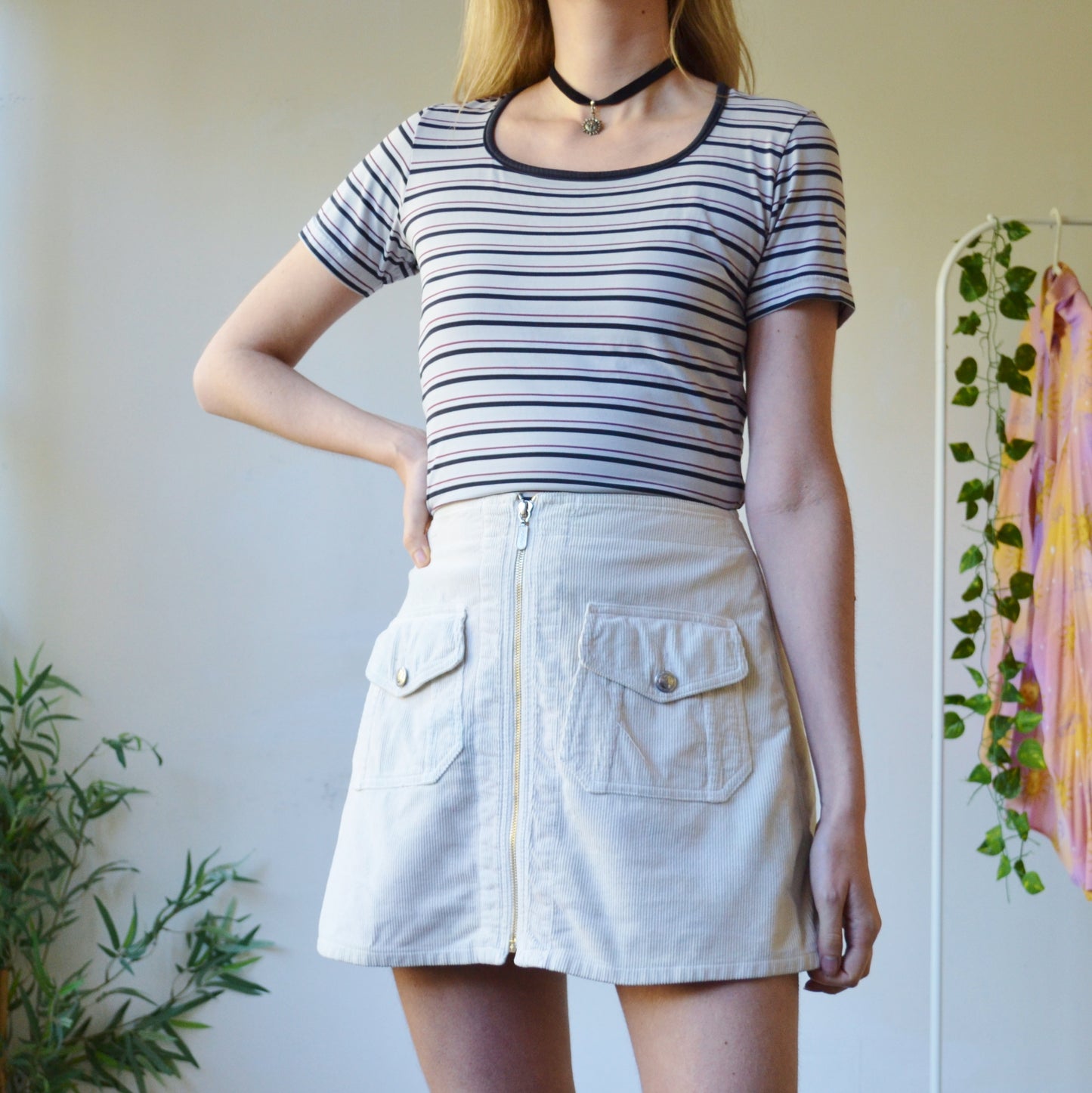 Cord skirt uk 8