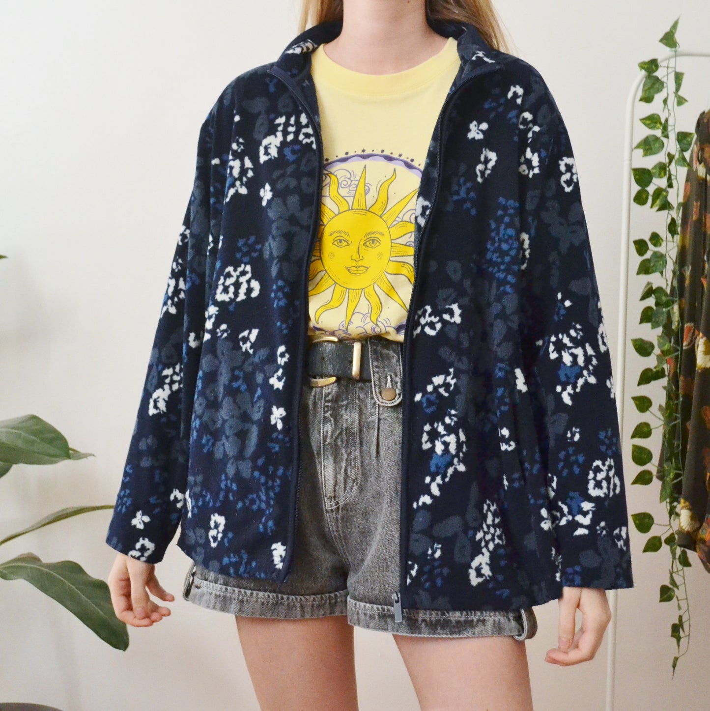 Floral fleece L