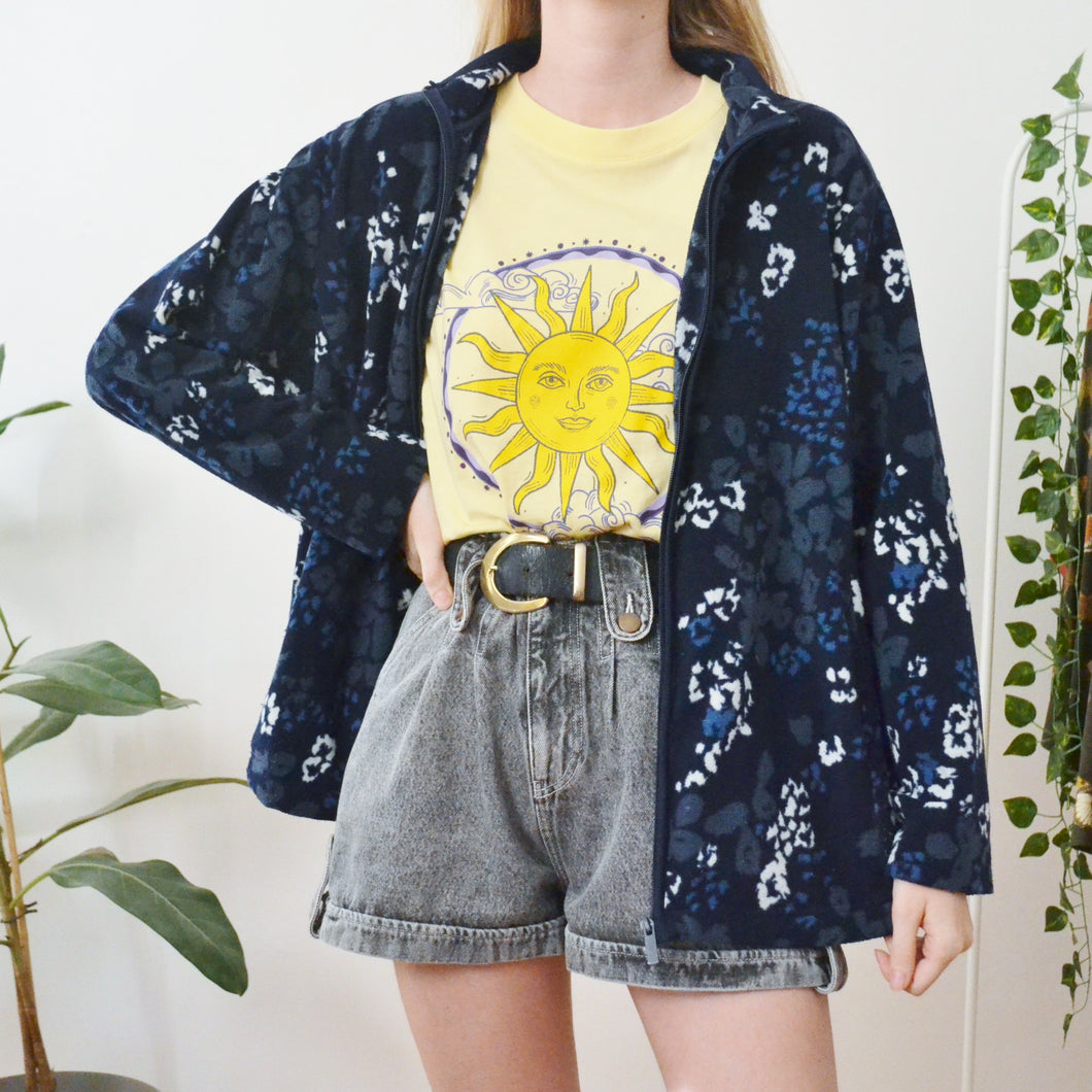 Floral fleece L