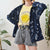 Floral fleece L