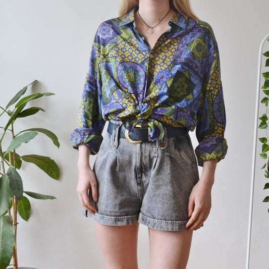 Vintage Mosaic Shirt L