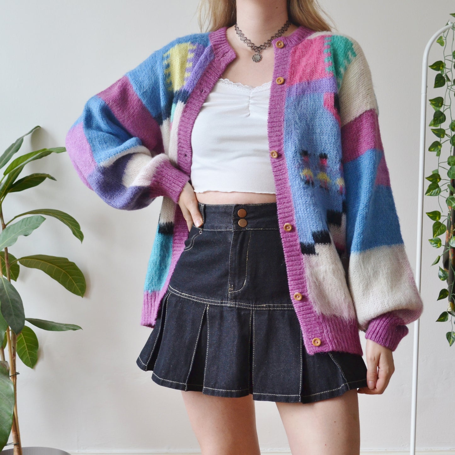 Vintage Novelty Cardigan L