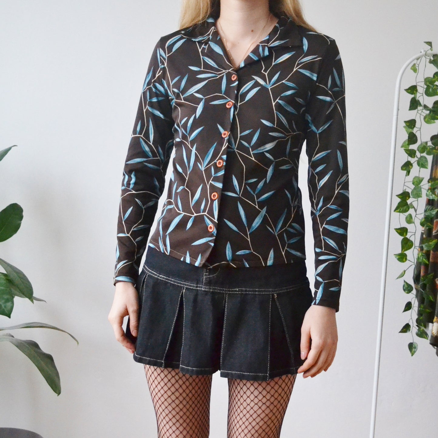 Vintage Leaf Blouse S
