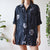 Black floral shirt L