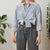 Vintage Blue Abstract Shirt L