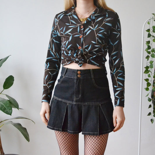 Vintage Leaf Blouse S