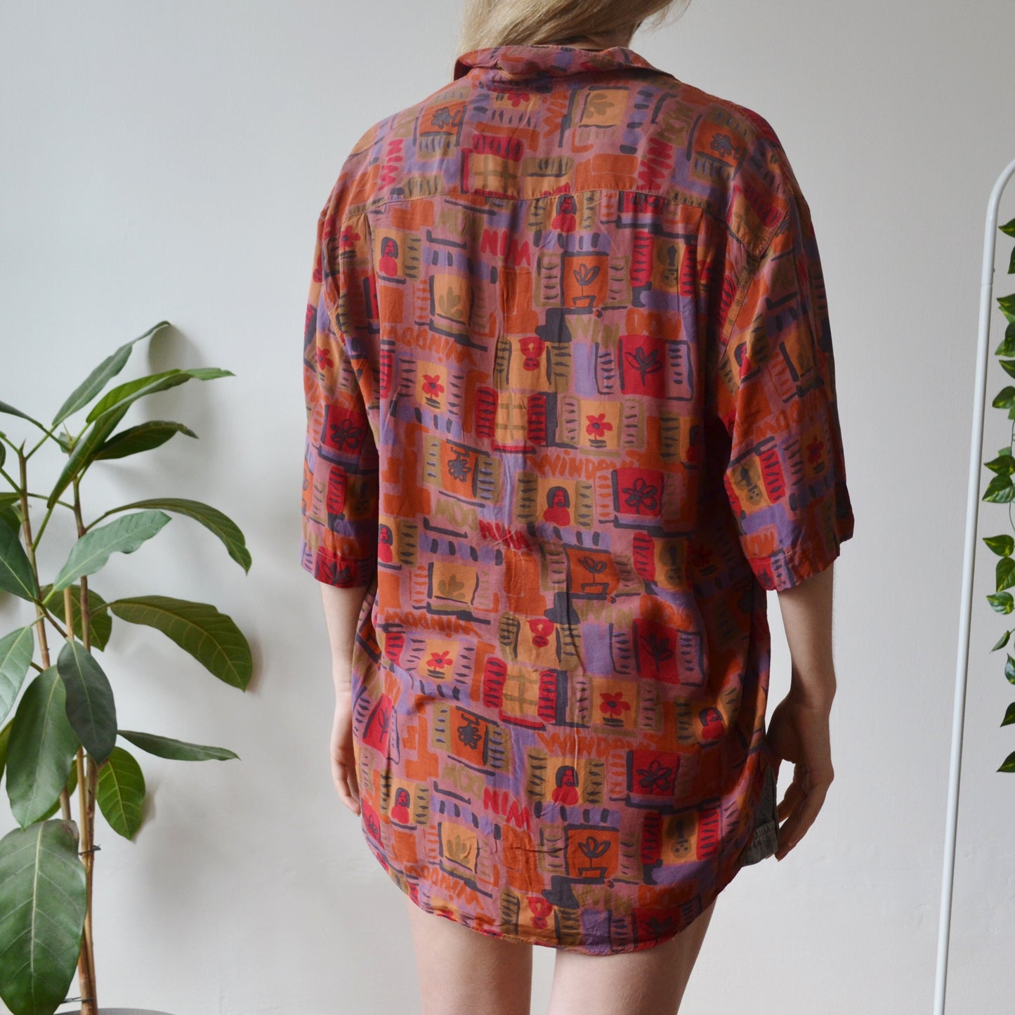 Vintage Abstract Shirt L