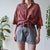 Vintage Abstract Shirt L