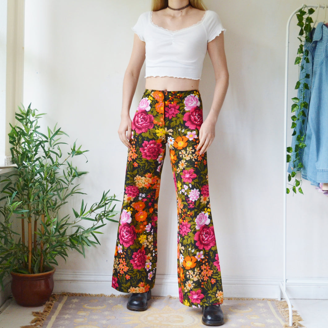 Floral trousers uk 8