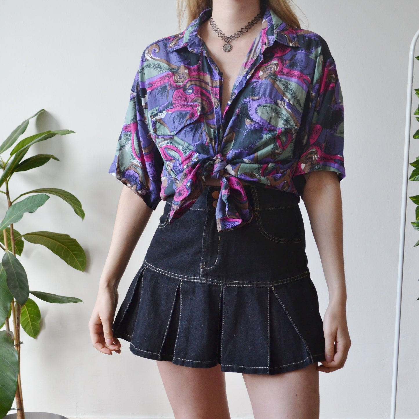 Vintage Silk Shirt L