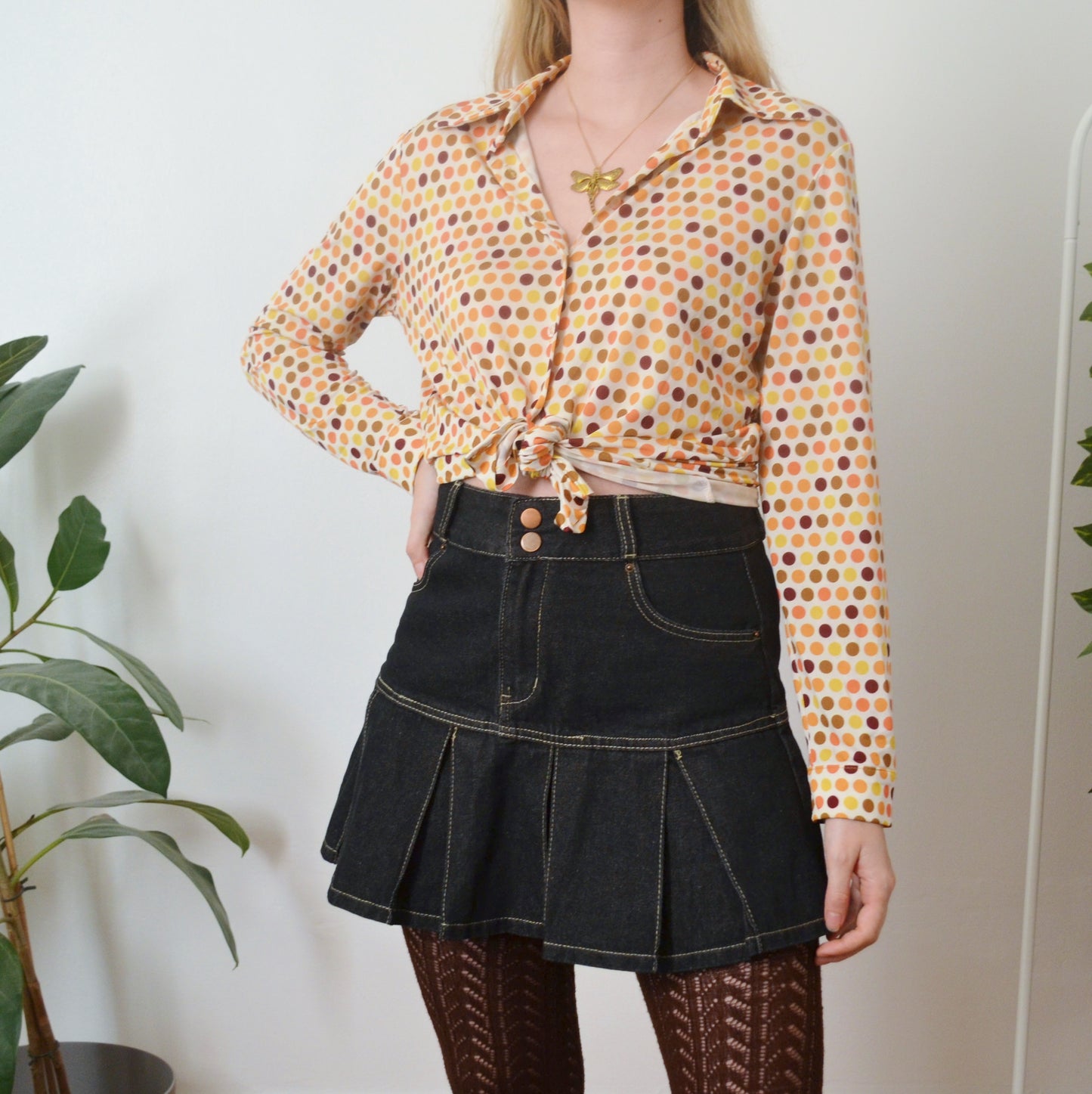 Polka dot blouse