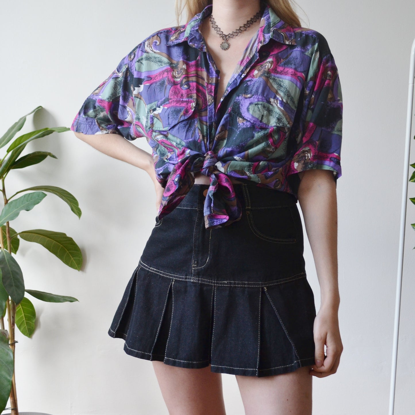Vintage Silk Shirt L