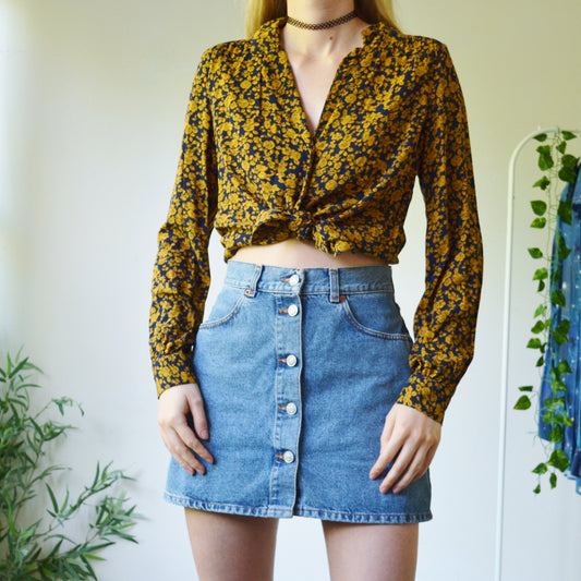 Floral blouse uk 8