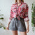 Pink abstract shirt XL