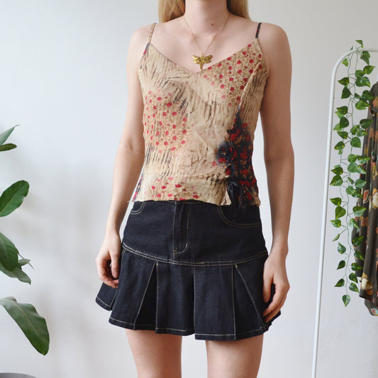 Vintage Floral Cami Top M