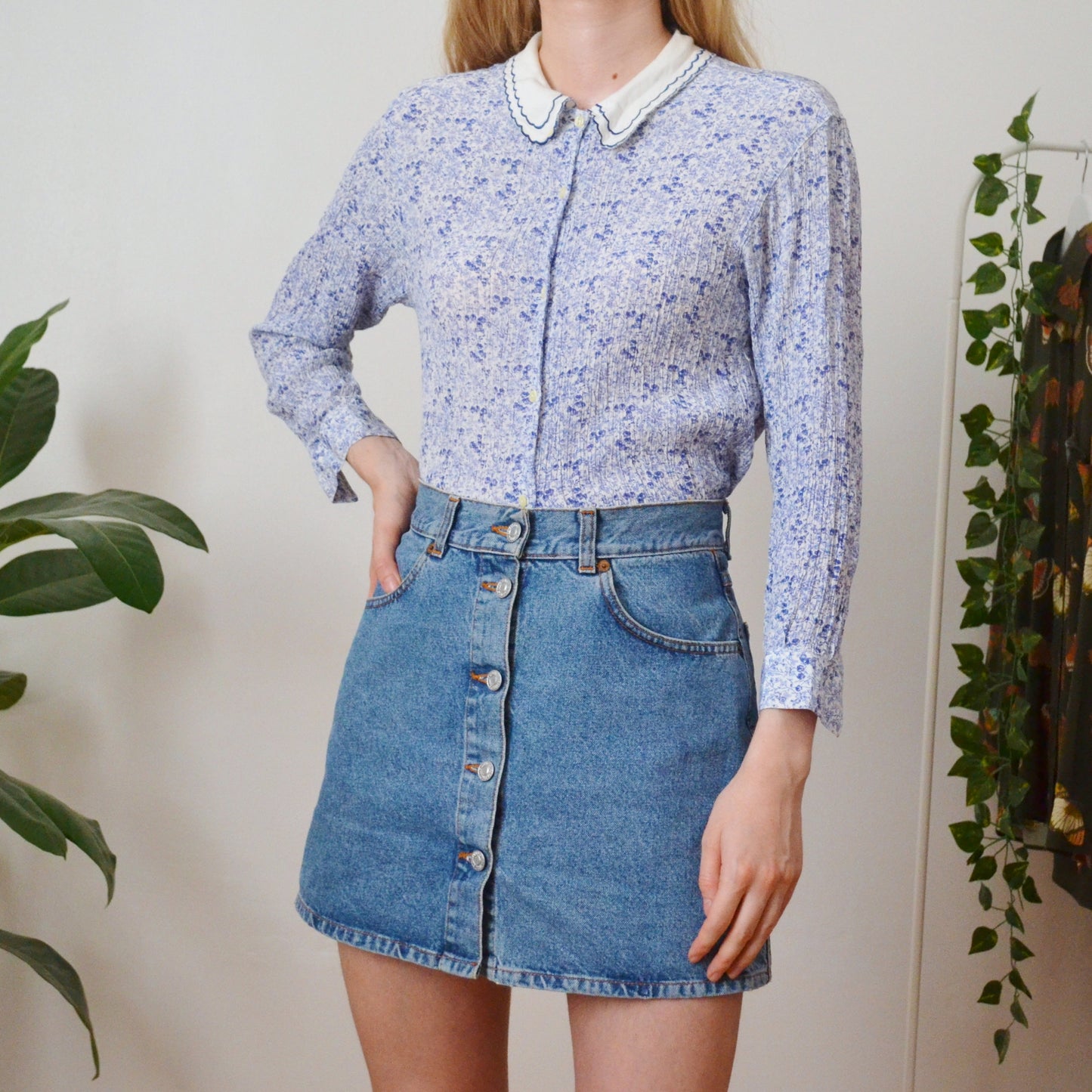 Ditsy blouse M
