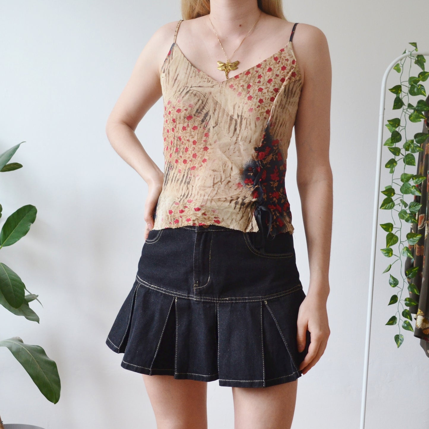 Vintage Floral Cami Top M