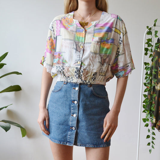 Cropped blouse S