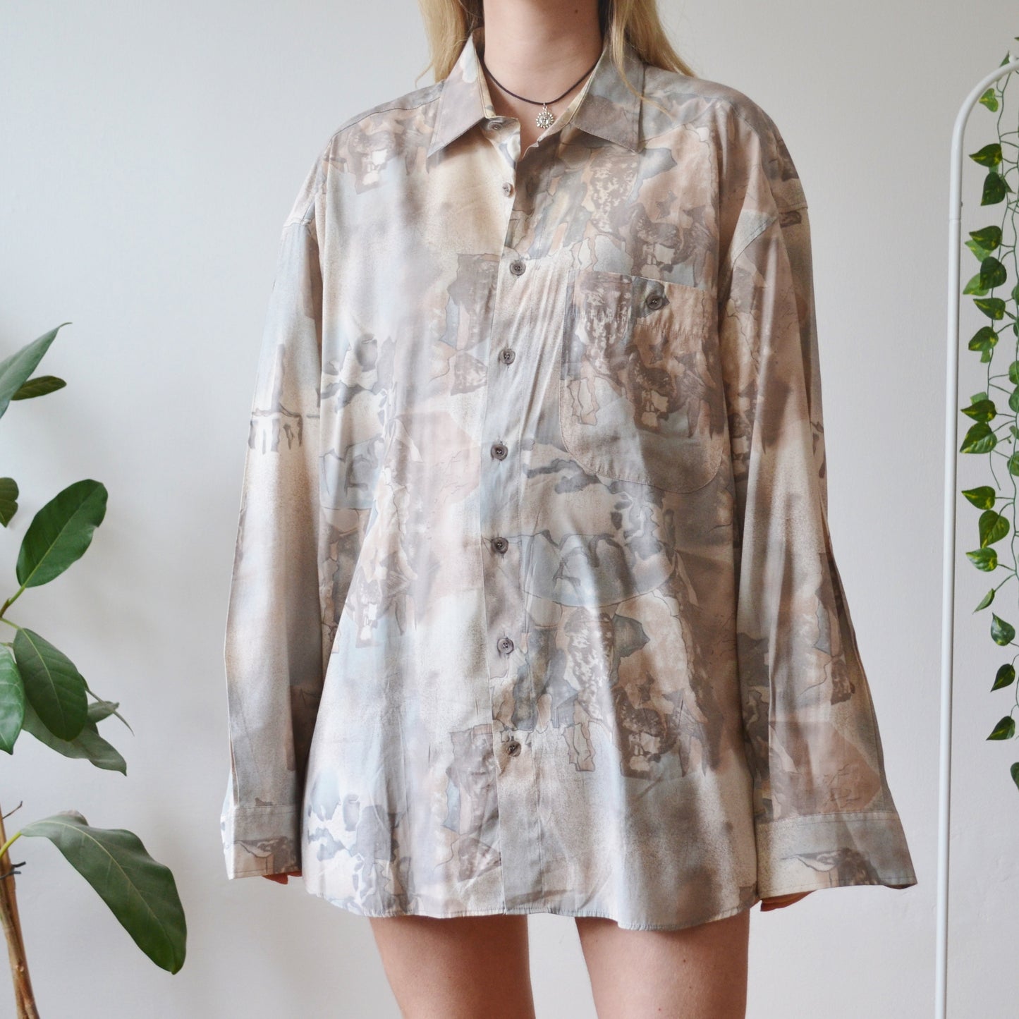 Vintage Abstract Shirt XL
