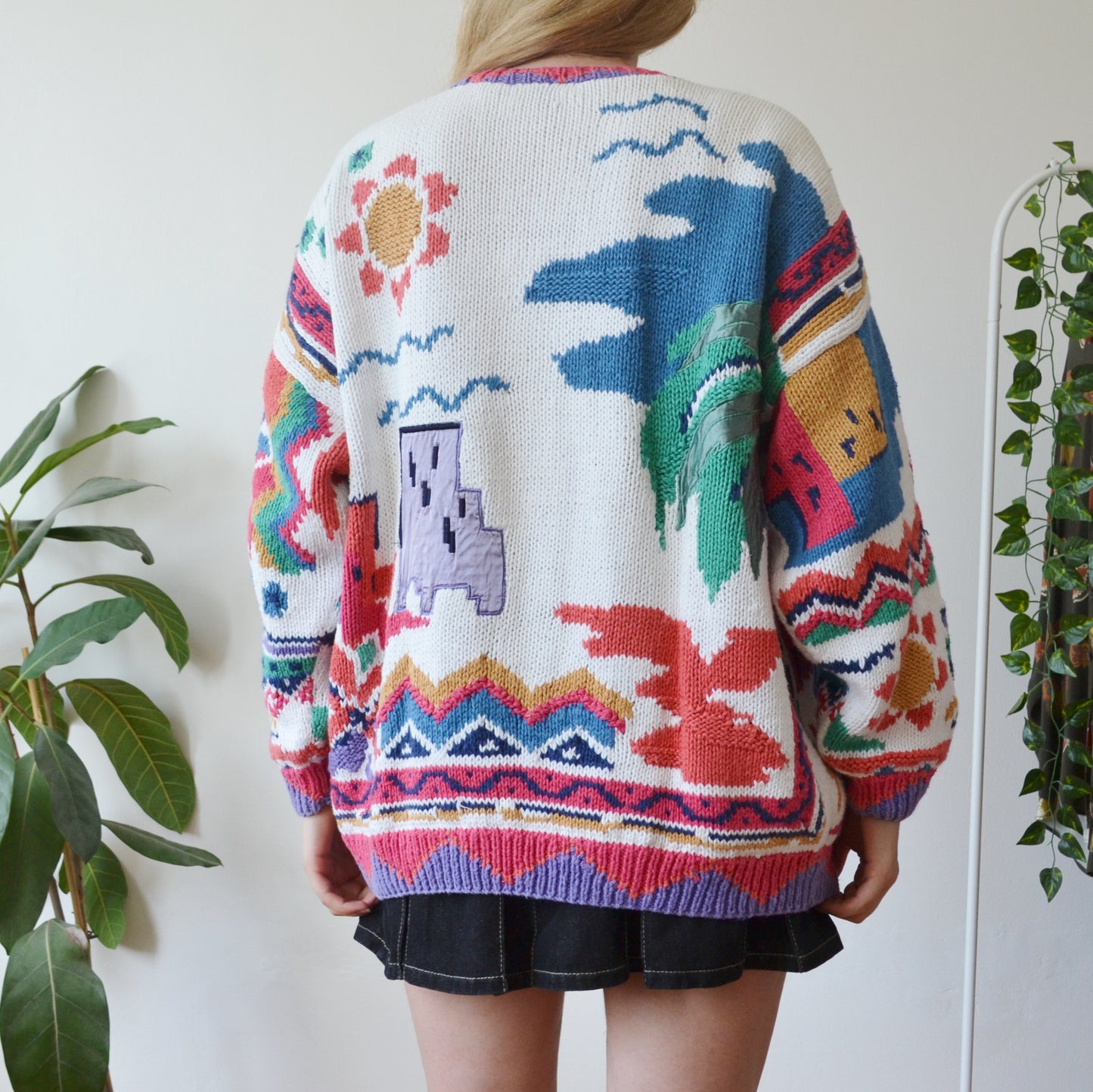 Vintage Tropical Cardigan XL