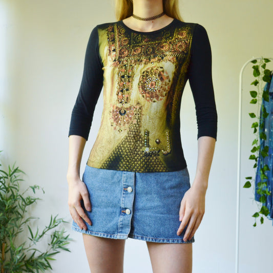 Embellished top S